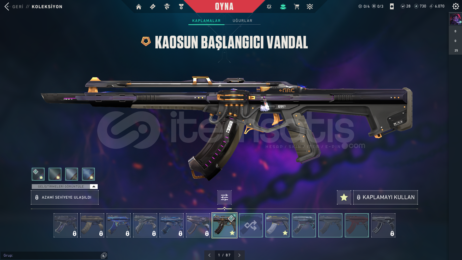 YAĞMACI KARAMBİT + KAOSUN BAŞLANGICI VANDAL  YAĞMACI KARAMBİT + KAOSUN BAŞLANGICI VANDAL