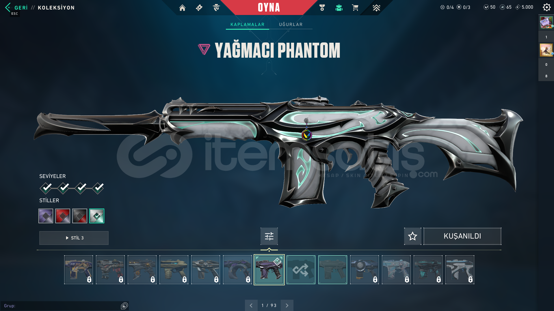 YAĞMACI PHANTOMLU MAİLLİ 34 LEVEL TR HESAP YAĞMACI PHANTOMLU MAİLLİ 34 LEVEL TR HESAP
