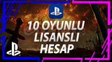 10 OYUNLU PSN HESABI +GARANTİ + DESTEK PS4/PS5