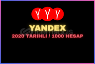 YANDEX 2020 TARIHLI HESAPLAR / 1000 ADET
