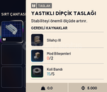 Yastıklı Dipçik Taslağı