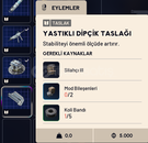 Yastıklı Dipçik Taslağı