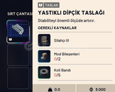 Yastıklı Dipçik Taslağı