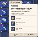 YASTIKLI DİPÇİK TASLAK - BLUEPRINT