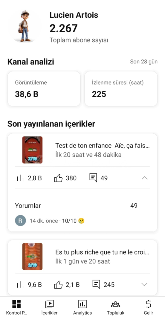 YATIRIMLIK FRANSIZCA YOUTUBE KANALI YATIRIMLIK FRANSIZCA YOUTUBE KANALI