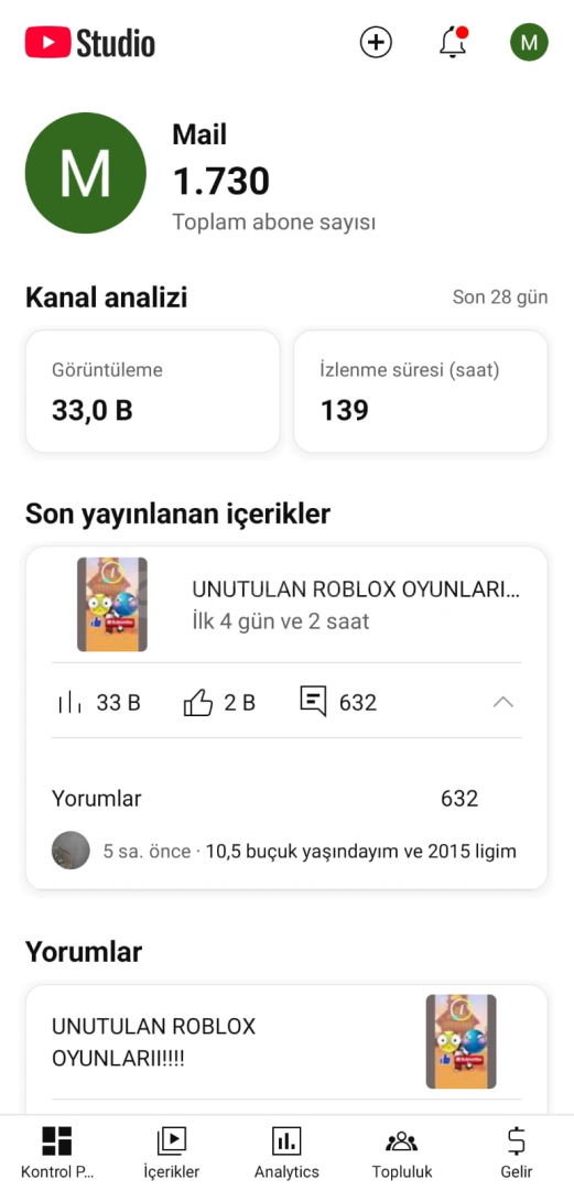 Yatırımlık Türkçe YouTube Kanalı Yatırımlık Türkçe YouTube Kanalı