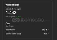 Yayın Açılır⭐1.440 ABONELİ KEŞFET AKTİF HESAP! Yayın Açılır⭐1.440 ABONELİ KEŞFET AKTİF HESAP!