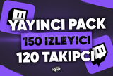 ⭐YAYINCI PACK!⭐ 150 İZLEYİCİ & 120 TAKİPÇİ ⭐