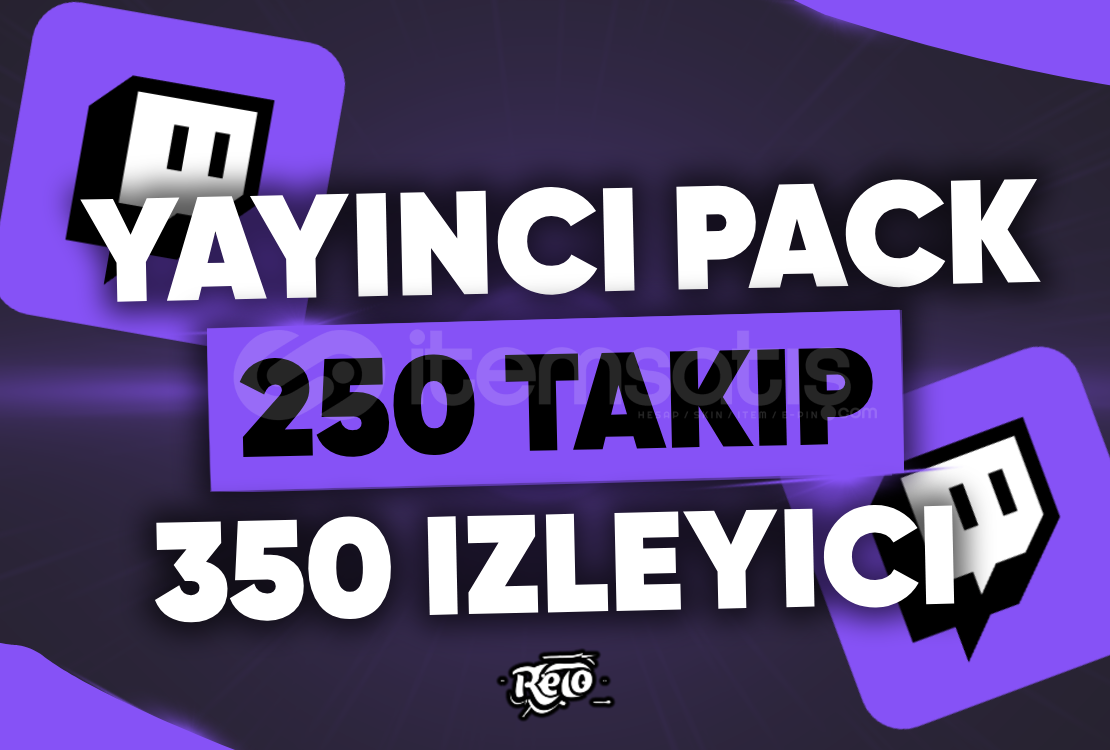 ⭐YAYINCI PACK!⭐ 350 İZLEYİCİ & 250 TAKİPÇİ ⭐ ⭐YAYINCI PACK!⭐ 350 İZLEYİCİ & 250 TAKİPÇİ ⭐