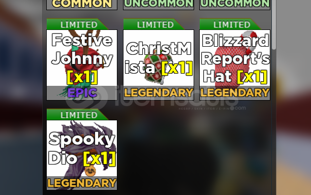 yba 3 legendary 1 epic limited baş kozmetikleri yba 3 legendary 1 epic limited baş kozmetikleri