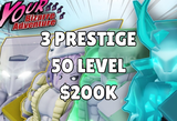 [YBA] 3 Prestige - 50 LVL - 200K Dollars Hesap