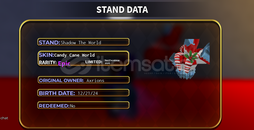 YBA CANDYCANE SHADOW THE WORLD