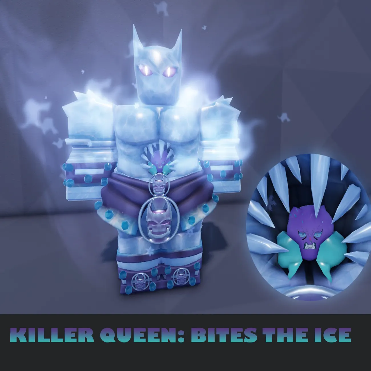 Queen bite. Киллер Квин айс. Скины на киллер Квин YBA. Bite the Ice YBA. Killer Queen bites the Ice YBA.