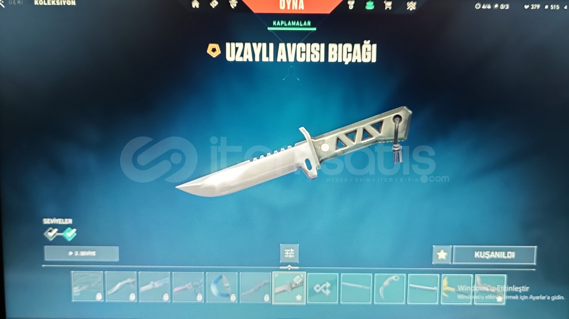 Yelpazeli uzaylı avcisi bıçaklı dolu dolu hesap Yelpazeli uzaylı avcisi bıçaklı dolu dolu hesap