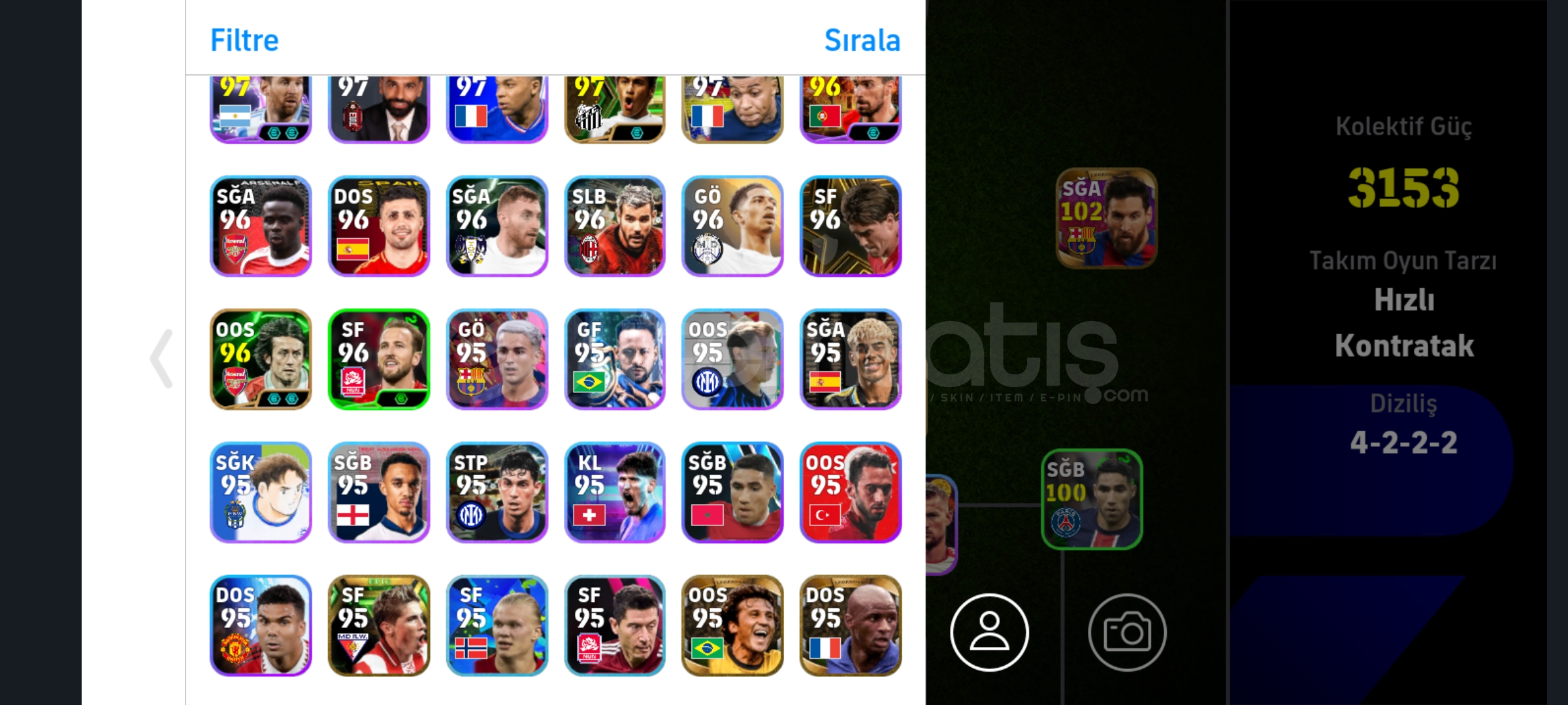 YENİ NEYMAR DA İÇİNDE 3153 lük Hesap YENİ NEYMAR DA İÇİNDE 3153 lük Hesap