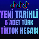 YENİ TARİHLİ 5 ADET TÜRK TİKTOK HESABI 