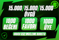 YEŞİL FAKTÖR ! OTOMAT1K TESLİMAT ! 45000 ÖVGÜ YEŞİL FAKTÖR ! OTOMAT1K TESLİMAT ! 45000 ÖVGÜ