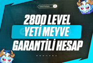 Yeti Meyve + GODHUMAN + 2800 Level