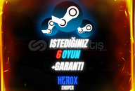 (YILBAŞINA ÖZEL)İstediğiniz 6 Oyun + Garanti (YILBAŞINA ÖZEL)İstediğiniz 6 Oyun + Garanti