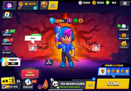 Yıldız shelly 28k Kupa 131 Kostümlü 86 karakter Yıldız shelly 28k Kupa 131 Kostümlü 86 karakter