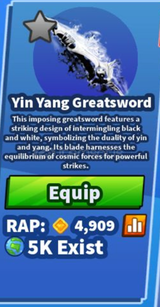 Yin Yang Greatsword (BLADE BALL)