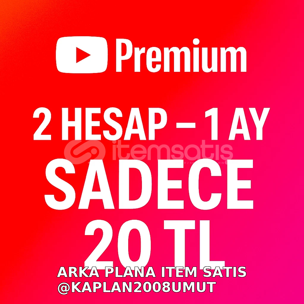 Yotube 1 aylık 2 hesaba premium üyelik Yotube 1 aylık 2 hesaba premium üyelik
