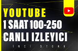 Youtube 1 Saat 100-250 Youtube Canlı İzleyici