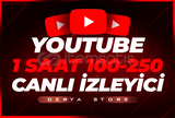 Youtube 1 Saat 100-250 Youtube Canlı İzleyici