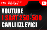 Youtube 1 Saat 250-500 Youtube Canlı İzleyici