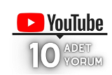 YouTube 10 Adet Özel Yorum │ Hızlı!