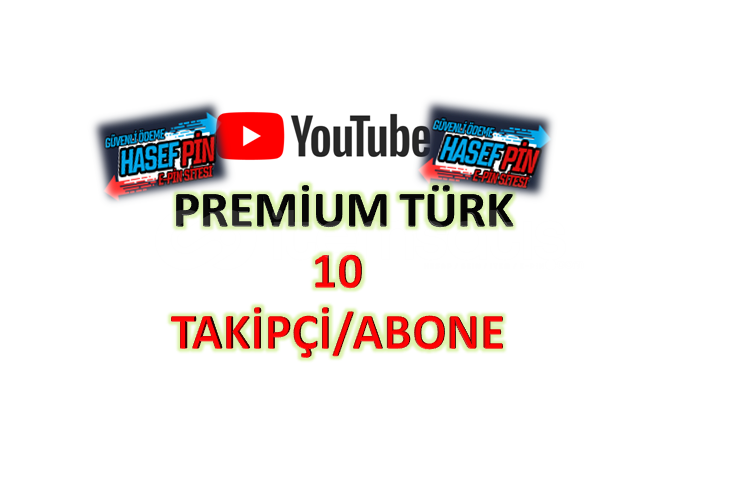 Youtube 10 ADET PREMİUM TÜRK TAKİPÇİ Youtube 10 ADET PREMİUM TÜRK TAKİPÇİ