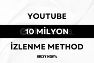 YOUTUBE 10 MİLYON İZLENME METHODU