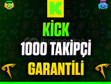 ⭐️☘️Kick 1000 Takipçi❤️Garanti & Sorunsuz❤️