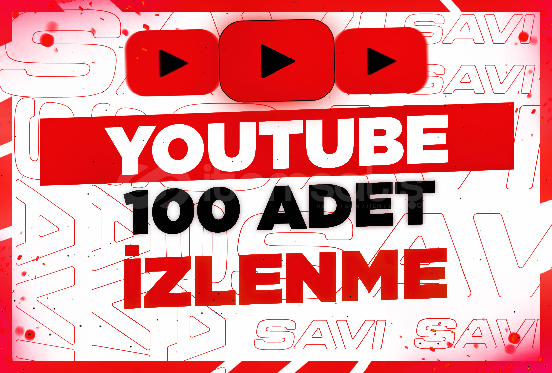 YOUTUBE 100 ADET İZLENME + GARANTİ YOUTUBE 100 ADET İZLENME + GARANTİ