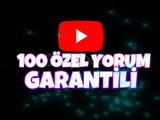 ⭐️ YOUTUBE 100 ADET ÖZEL YORUM ⭐️ 