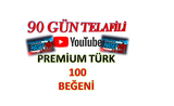 Youtube 100 ADET PREMİUM TÜRK BEĞENİ