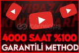 [%100 ÇALIŞIYOR] YOUTUBE 4000 SAAT METHOD