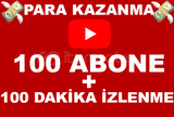 ⚡100 DOĞAL ABONE + 100 DAKİKA DOĞAL İZLENME⚡