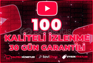 YOUTUBE 100 KALİTELİ İZLENME + GARANTİ