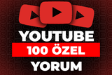 ⭐Youtube 100 Özel Yorum + 30 Gün Garanti⭐