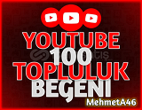 YouTube 100 Topluluk Gönderi Beğeni - Garantili