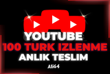 YOUTUBE 100 TÜRK İZLENME - GARANTİLİ