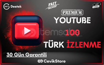 ⭐️YouTube 100 Türk İzlenme (Premium)⭐️