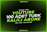 ⭐Youtube 100 Türk Kalıcı Abone