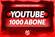 ⭐️ YOUTUBE 1000 ABONE + GARANTİ ⭐️