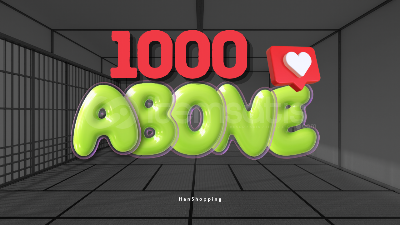 YOUTUBE 1000 ABONE | GARANTİLİ YOUTUBE 1000 ABONE | GARANTİLİ
