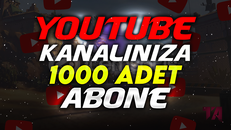 YouTube 1000 Abone / GLOBAL - ANINDA -Garantisiz