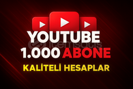 Youtube 1000 abone kaliteli data