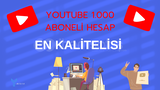 YOUTUBE 1.000 ABONELİ HAZIR HESAP AŞIRI UCUZ!