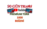 Youtube 1000 ADET PREMİUM TÜRK BEĞENİ